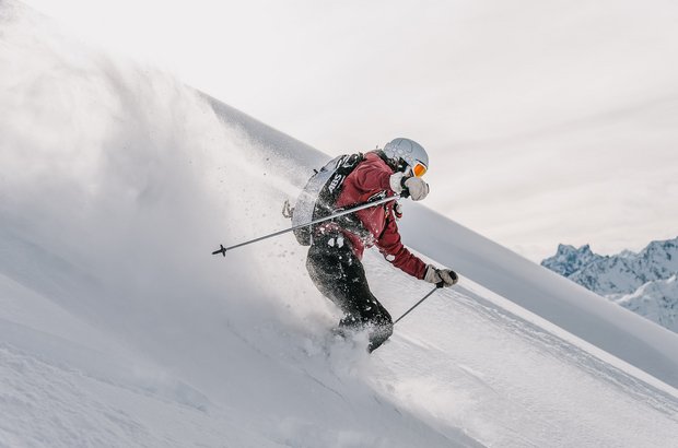 Freerider im Pulverschnee