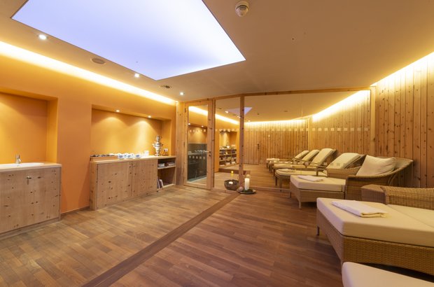 Ruheraum im Aurora Wellnessbereich Aurora Lech