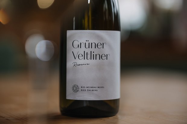 Eine Flasche Grüner Veltliner