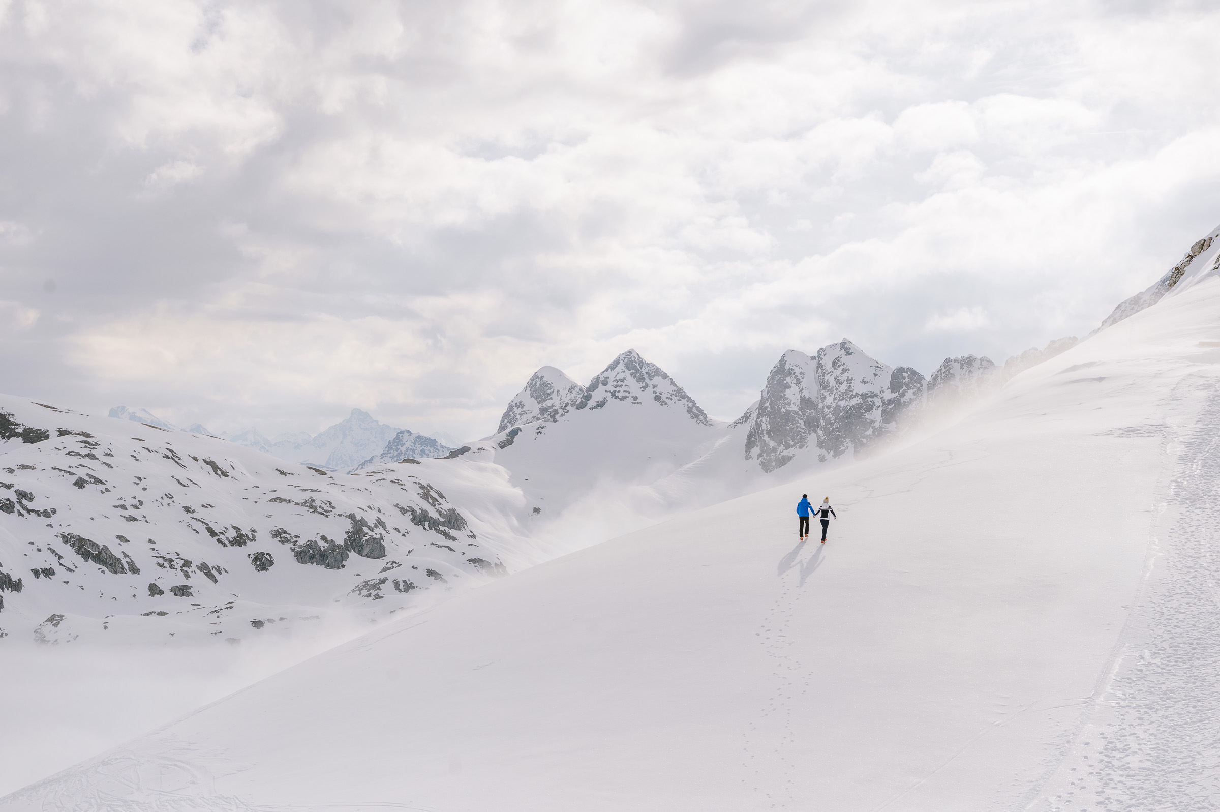Freerider im Tiefschnee